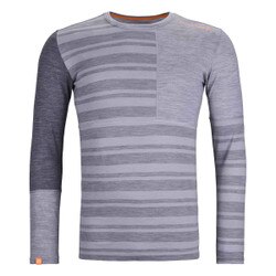 Ortovox Rock'N'Wool Long Sleeve Top Men's in Grey Blend